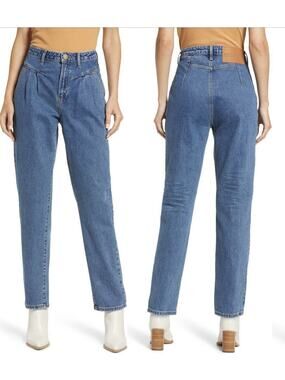 NEW One Teaspoon Street Walkers High Waist Straight Leg Ankle Jeans Size 28